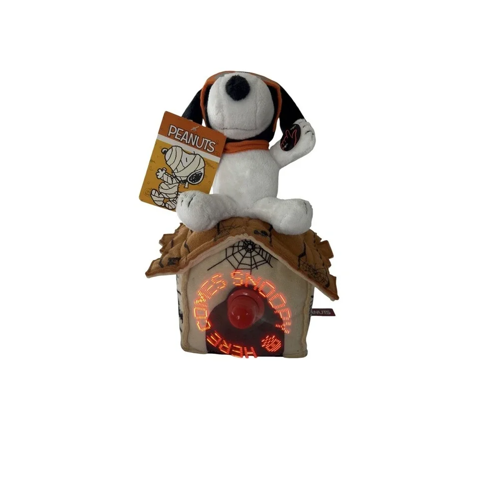 Peanuts Snoopy Ace Halloween Flying Doghouse Animated Musical Light Up